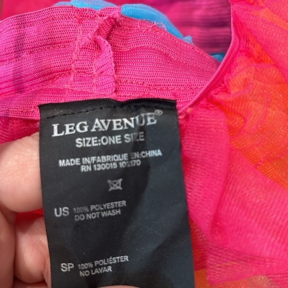 Unicorn container bundle light up tutu neon rainbow & rainbow ponytail headband - Picture 5 of 9